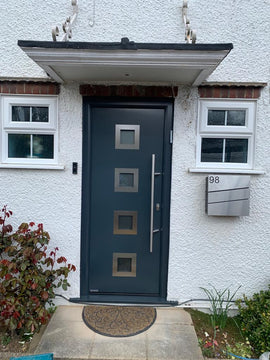 Hormann Thermo65 Style 800S (satin-finished glass) Front Door - 0