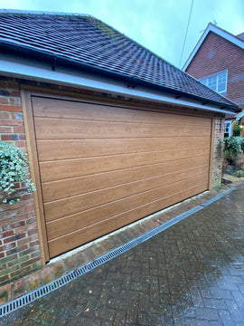 Hormann LPU 42 M-Ribbed Decograin Sectional Garage Door - 0
