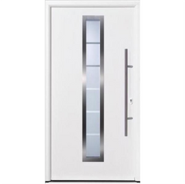 Hormann Thermo65 Style 700B (sand-blasted glass with 7 clear stripes) Door