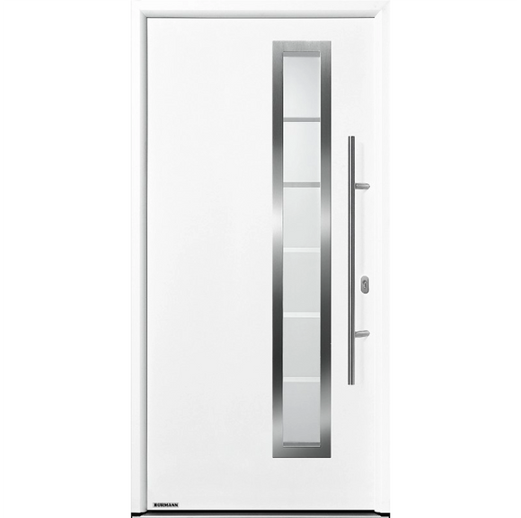Hormann Thermo65 Style 730B (sand-blasted glass with 7 clear stripes) Door