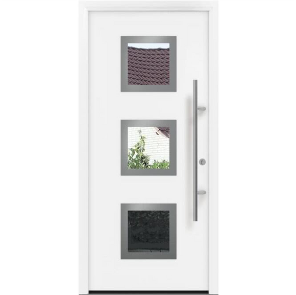 Hormann Thermo65 Style 810N (one-way plate glass) Front Door