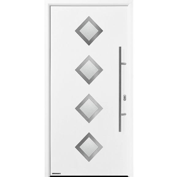 Hormann Thermo65 Style 840S (satin-finished glass) Entrance Door