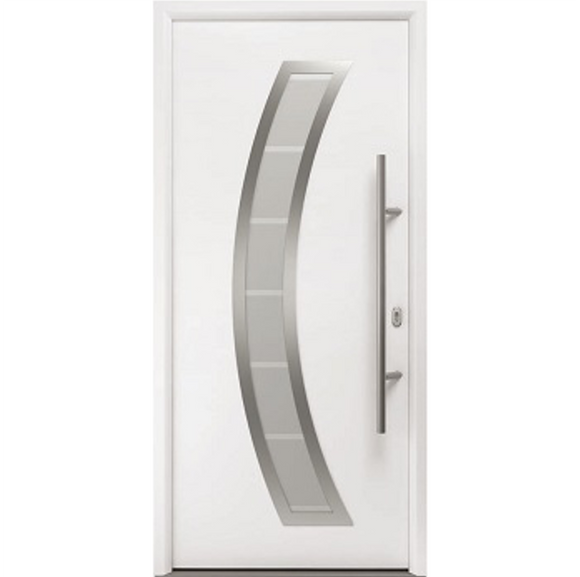 Hormann Thermo65 Style 850B (sand-blasted glass with 7 clear stripes) Door