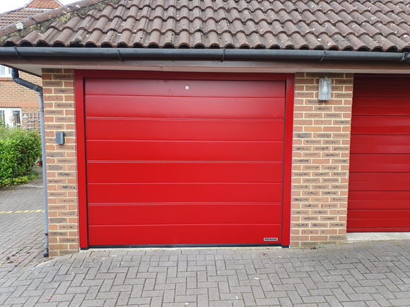 Hormann LPU 42 M-Ribbed Silkgrain Sectional Door