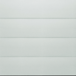 Wisniowski L-Ribbed Woodgrain Sectional Garage Door