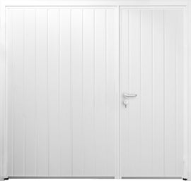 Teckentrup Standard Ribbed Vertical Side-Hinged Door