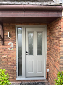 Hormann Thermo65 Style 410S (satin-finished glass) Entrance Door - 0