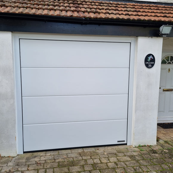Hormann LPU 42 L-Ribbed Silkgrain Sectional Garage Door