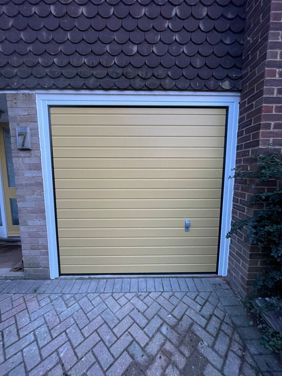 Wisniowski S-Ribbed Woodgrain Sectional Garage Door