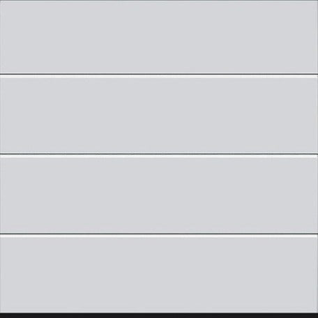 Hormann LPU 42 L-Ribbed Woodgrain Sectional Door